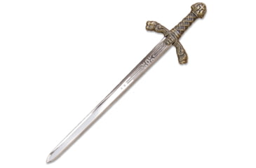 Image of Denix Letter Opener Richrd Lionheart, 9.75 overall, Mirror polished unsharpened blade with antique bra, DX3032