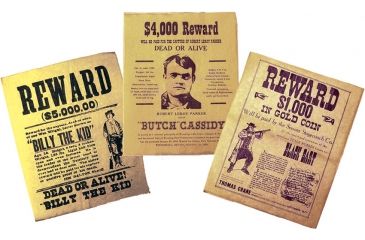 Image of Denix Replica Wanted Poster DX091