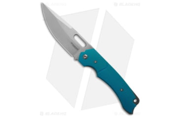 Image of Dervish Knives Navajo EDC Midtech Folding Knife, 4.25in, CPM MagnaCut, Drop Point Blade, G-10, Blue Handle, Blue/Gray, 9.375 inch, BHQ-202915