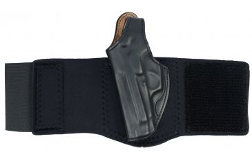 Image of DeSantis 014 Die Hard Leftt Hand Black Leather Lined Ankle Holster 