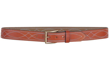 Image of DeSantis 1 1/2in. Fancy Stitched Lined Leather Belt, Lined, Tan, 32, B27TP32Z0