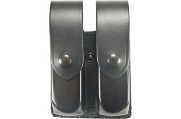 Image of DeSantis Black - Plain - Double Mag Pouch - Black Snap U41BJJJZ3