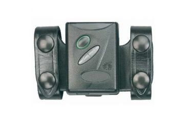 Image of DeSantis Black - Plain - Pager Keeper - Brass Snaps U64BJZZZ2