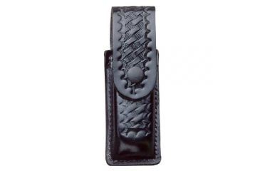Image of DeSantis Black - Plain - Single Magazine Pouch With Flap - Nickel Snap U49BJJJZ1