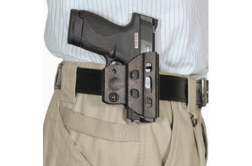 Image of DeSantis C.H.A.M.P. Belt Kydex Holster, S&amp;W M&amp;P Shield 9/40, Ambidextrous, Kydex, Black, 128KJX7Z0