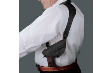 Image of Desantis C.E.O. Shoulder Rig for H&amp;K USP Compact 9mm/40cal, P2000, Left Hand, Black 11ZBBF3Z0