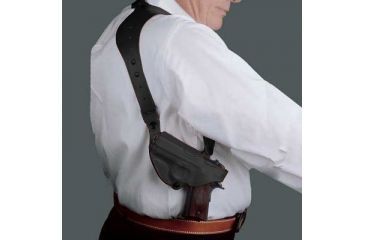 Image of Desantis C.E.O. Shoulder Rig for H&amp;K USP Compact 9mm/40cal, P2000, Right Hand, Black 11ZBAF3Z0