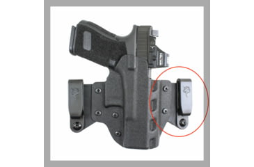 Image of DeSantis Cloaked Partner IWB Attachments, Ambidextrous, Black, Y103BJZZZ0