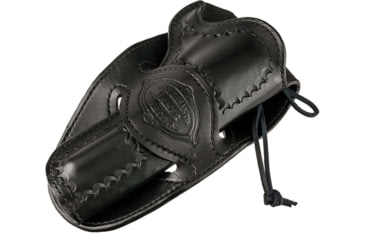 Image of DeSantis Desperado Leather Belt Holster, Colt SAA 5 1/2in, Ruger Vaquero 5 1/2in, Right Hand, Lined, Black, 088BC55Z0