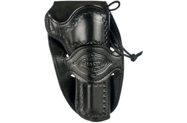 Image of DeSantis Desperado Leather Belt Holster, Colt SAA 5 1/2in, Ruger Vaquero 5 1/2in, Right Hand, Lined, Black, 088BC55Z0