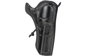 Image of DeSantis Doc Holliday Leather Belt Holster, Colt SAA 4 3/4in, Ruger Vaquero 4 5/8in, Left Hand, Lined, Black, 081BD54Z0