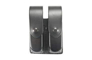 Image of DeSantis Double Magazine Pouches, Glock 19, 23, H&amp;K USP CPT 9/40, Black Snap Closure, Ambidextrous, Plain, Black, U41BJHHZ3