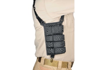 Image of DeSantis DSD Double Magazine Pouches, Fits Most 9mm Small Submachine Gun Magazines, Right Hand, Nylon, Black, M18BA9MZ3