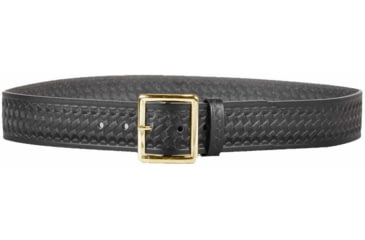Image of DeSantis Black - Basketweave - Econoline 1 3/4in. Garrison Belt - Brass Buckle E21BL30Z2 30in.