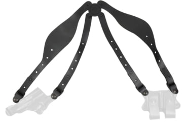 Image of DeSantis Full Harness, Leather, Ambidextrous, Plain, Black, A26BNFWZ0