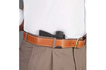 Image of DeSantis Invisible Agent Holster - Left, Black w/ Clip 005BBZZC0 - FITS MOST SEMI AUTOS AND REVOLVERS