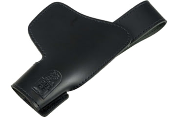 Image of DeSantis Invisible Agent Leather IWB Holster w/o Clip, Fits Most Semi Autos and Revolvers, Left Hand, Plain, Black, 005BBZZZ0
