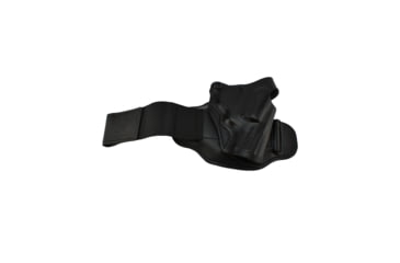 Image of DeSantis Leather Ankle Holster, S&amp;W J 332, 340, 342, 432PD, 442, 640, 640-1, 642, M&amp;P 340 2in-2 1/4in, Right Hand, Plain, Black, 044BAS1Z0