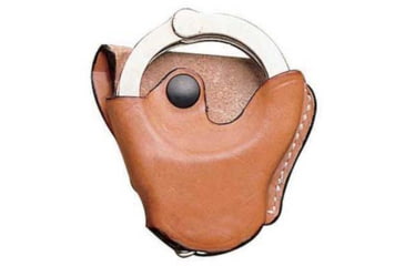 Image of DeSantis Leather Handcuff Case, S&amp;W 100, Ambidextrous, Plain, Tan, A04TJG1Z0