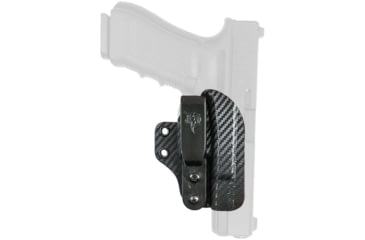 Image of DeSantis Lifeguard IWB Holster, Glock 17/17 GEN 5/19/19 Gen 5/19X/22/23/26/26 GEN 5/27/31/32/45, Ambidextrous, Carbon, Kydex, 216KJB6Z0