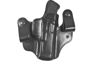 Image of DeSantis Mad Max Leather IWB Holster, Glock 17, 19, 22, 23, 31, 32, 19X, 45, Right Hand, Plain, Black, 112BAB2Z0