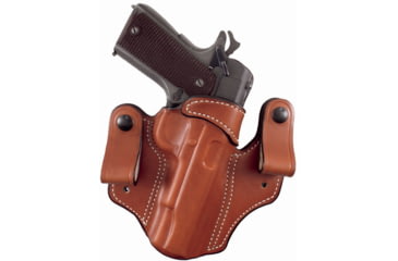 Image of DeSantis Mad Max Leather IWB Holster, Glock 17, 19, 22, 23, 31, 32, 19X, 45, Right Hand, Plain, Tan, 112TAB2Z0