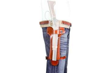 Image of DeSantis Mares Drop Leg Leather Holsters, Henry, Rossi, Winchester Randall or Chiappa Mares Leg rifles .22/.22 Magnum, Ambidextrous, Plain, Tan, 181TJ01Z0
