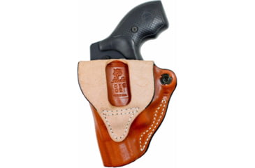 Image of DeSantis Mini Scabbard Leather Belt Holsters - SIG Sauer, SIG Sauer P365, Left Hand, Plain, Tan, 019TB8JZ0