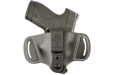 Image of DeSantis Outback Belt Leather Holster, Fits Most Small Autos and 1911S, Ambidextrous, Plain, Black, 145BJG1Z0