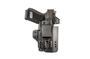 Image of DeSantis Persuader Complete Package IWB Leather Holster. Sig P365, P365 Sas, P365 With Red,Dot Sight, Right Hand, Black, 217KA8JK0