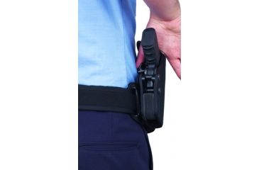 Image of DeSantis Left Hand - Black - Chek-Mate Nylon Hi-Ride Duty Holster M42BBB2Z0