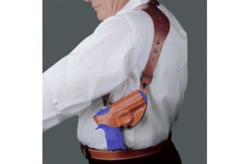 Image of DeSantis Right Hand Tan CEO Shoulder Rig - H&amp;K USP CPT 9/40, P2000/SK - 11ZTAF3Z0 