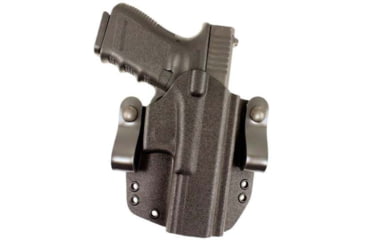 Image of DeSantis SL Raptor OWB/IWB Kydex Holster, Glock 17, 22, 31, Right Hand, Kydex, Black, 147KAB2Z0