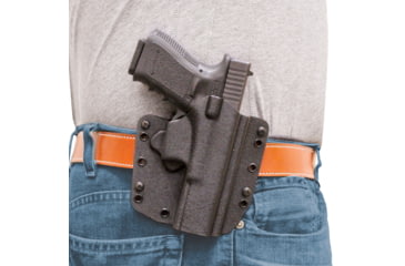 Image of DeSantis SL Raptor OWB/IWB Kydex Holster, Glock 17, 22, 31, Right Hand, Kydex, Black, 147KAB2Z0