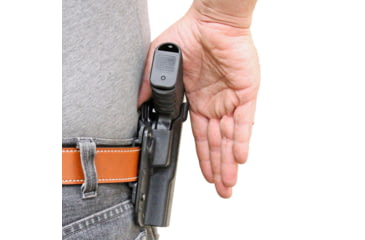 Image of DeSantis SL Raptor OWB/IWB Kydex Holster, Glock 17, 22, 31, Right Hand, Kydex, Black, 147KAB2Z0