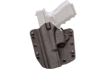 Image of DeSantis SL Raptor OWB/IWB Kydex Holster, Glock 17, 22, 31, Right Hand, Kydex, Black, 147KAB2Z0