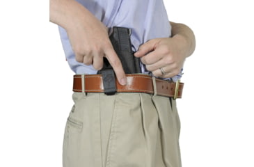 Image of DeSantis Slim-Tuk IWB Holster, S&amp;W Bodyguard 2.0, Ambidextrous, Black, 137KJ5ZZ0