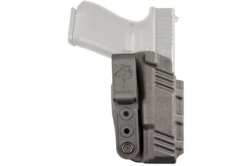 Image of DeSantis Slim-Tuk Leather IWB Holster, Kimber R7 Mako w/ or w/out Red Dot, Ambidextrous, Black, 137KJ7RZ0
