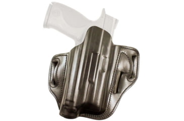 Image of DeSantis Speed-Lite Belt Leather Holster, Glock 19, 23, 32 w/ Surefire X300, Streamlight TLR-1, Nightstick TWM-350 or TWM-850XL, Left Hand, Plain, Black, 132BB0GZ0