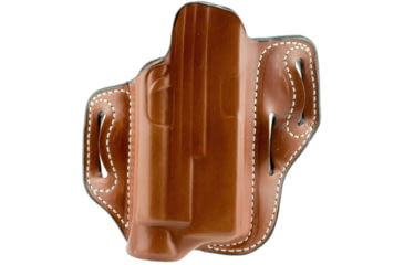 Image of DeSantis Speed-Lite Belt Leather Holster, Glock 17, 22, 31 w/ Inforce APL, Left Hand, Plain, Tan, 132TB3JZ0