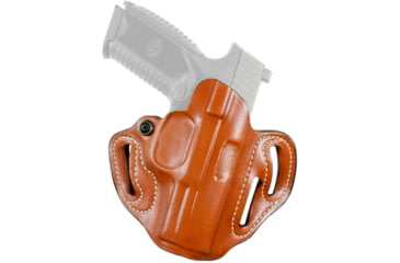 Image of DeSantis Speed Scabbard Leather OWB Belt Holsters - Glock, Glock 29, 30, 39, Left Hand, Plain, Tan, 002TBE8Z0