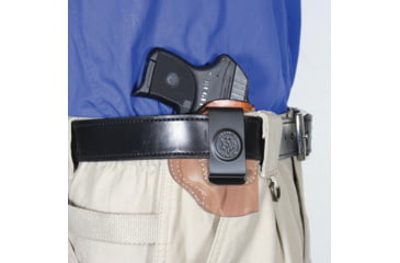Image of DeSantis Summer Heat Leather IWB Holster, S&amp;W J Frame 2in-2 1/4in, Right Hand, Plain, Tan, 045TA02Z0