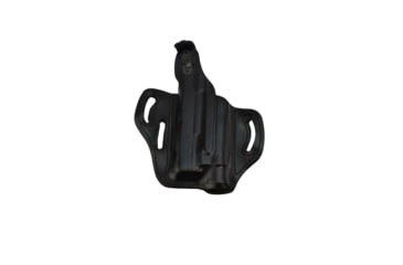 Image of DeSantis Tac-Lite Leather Belt Holster, Glock 17, 22, 31 w/ Surefire X300, Streamlight TLR-1, Nightstick TWM-350 or TWM-850XL, Right Hand, Plain, Black, 117BAW8Z0