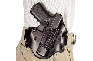 Image of DeSantis The Prowler Belt Kydex Holster, Glock 17, 19, 22, 23, 26, 27, 31, 32, 33, 36, 19X, 45, Left Hand, Kydex, Black, 120KBB2Z0