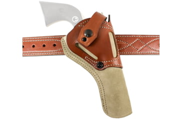 Image of DeSantis The Wild Hog OWB Leather Holster. Colt Cadet; S&amp;W 22, 41,Browning Buckmark;,Sig Trailside, Hamerly 4in-5 1/2in,Ruger 22, Mark Iv 22/45, Ambidextrous Hand, Tan, 189NJLAZ0
