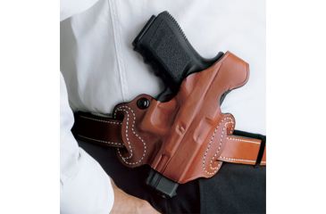 Image of DeSantis Thumb Break Mini Slide Belt Holster for Sig Sauer P290, Tan, Right Hand, 085TAX2Z0