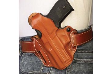 Image of DeSantis Thumb Break Scabbard 3 Slot Holster, Left Hand, Tan, Lined, S&amp;W 469 &amp; Similar 001TD82Z0