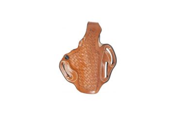 Image of DeSantis Thumb Break Scabbard Holster - Left, Tan, Lined, Basketweave 001THV8Z0 - FITS Kahr Pm45