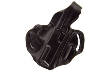 Image of DeSantis Thumb Break Scabbard Holster - Right, Black, Unlined, Plain, 3 Slot 001BAU8Z0 - FITS S&amp;W Bodyguard 2in. Barrel w/ Insight Laser