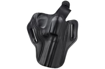 Image of DeSantis Thumb Break Scabbard Holster - Right, Black, Unlined, Plain, 2 Slot 001BA34Z0 - FITS S&amp;W L 520, 581, 586, 620, 681, 686 4in.